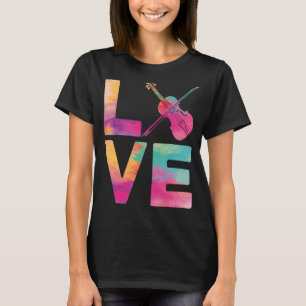 Violin Violinist Watercolor Love T-Shirt