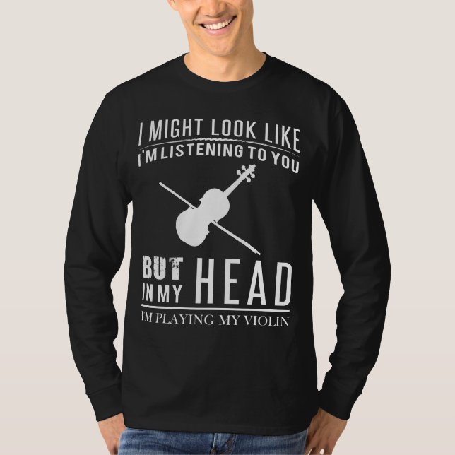 Violin Virtuoso Tee - Serenading in My Imaginary S (Front)
