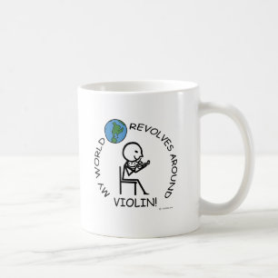 Violin - World Revolves Around Coffee Mug