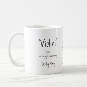 "Violini", Debby Wang, ink on paper... Coffee Mug