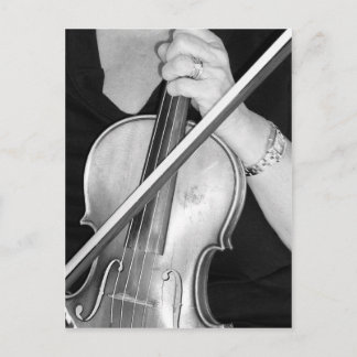 Violinist at Rest Postcard