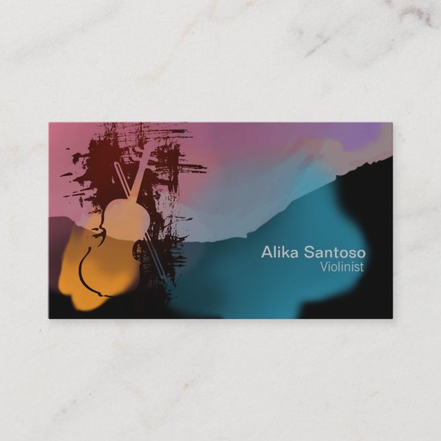 Violinist Business Card (Front)