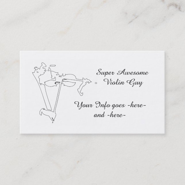 Violinist Business Card (Front)