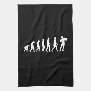 Violinist Evolution Kitchen Towel