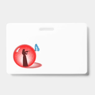 Violinist in Sphere Badge