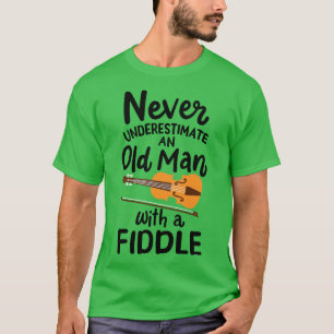 Violinist Old Man 4 T-Shirt