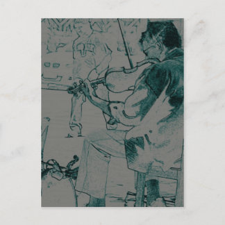 Violinist Postcard