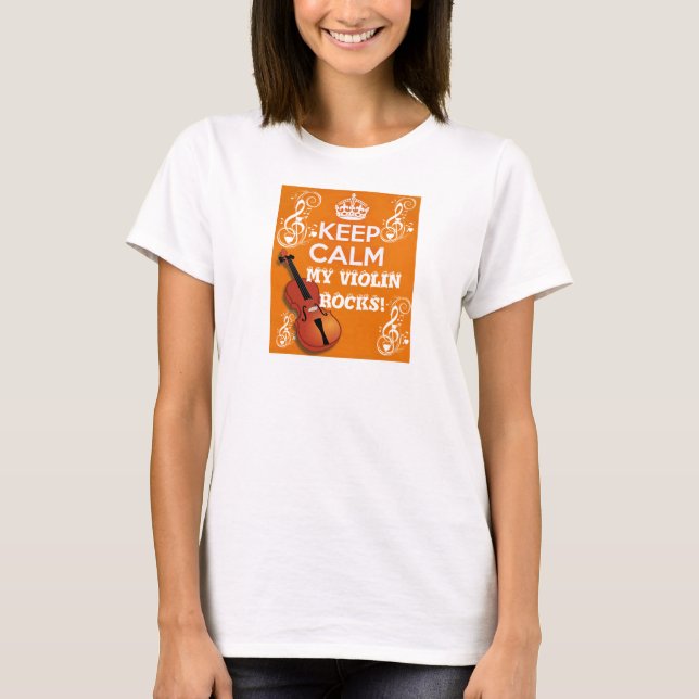 Violinist Rocks_ T-Shirt (Front)