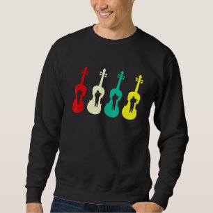 Violinists String Instrument Violin Player Silhoue Sweatshirt