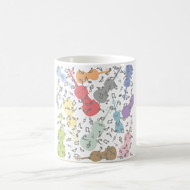 Violins And Musical Notes Coffee Mug (Creator Uploaded)