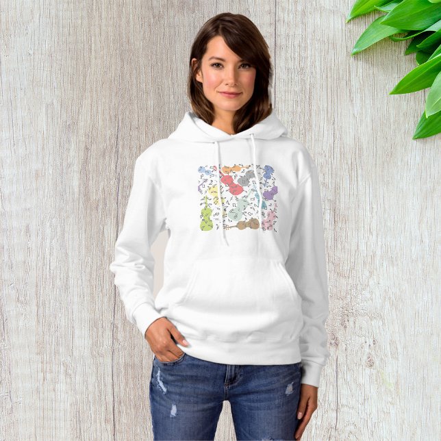 Violins And Musical Notes Hoodie (Creator Uploaded)
