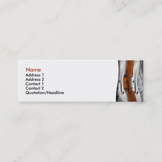 Violins Business Card (Front)