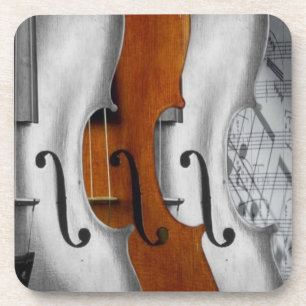 Violins Cork Coaster