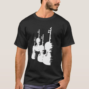Violins Drawing Violin Enthusiast Fiddle T-Shirt