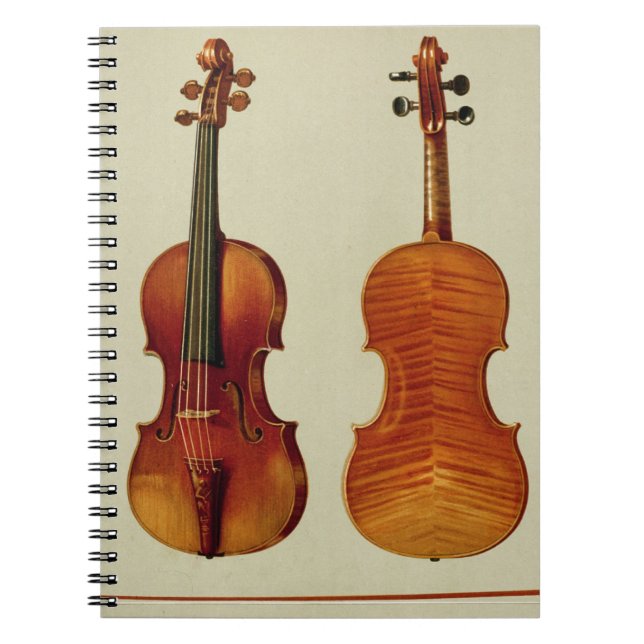 Violins (LtoR): the 'Alard' by Antonio Stradivariu Notebook (Front)