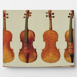 Violins (LtoR): the 'Alard' by Antonio Stradivariu Plaque