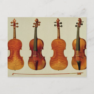 Violins (LtoR): the 'Alard' by Antonio Stradivariu Postcard