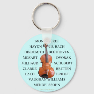 Violist Composers Keychain