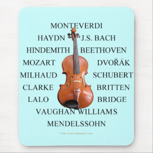 Violist Composers Mouse Pad