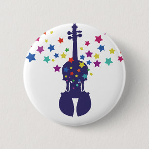 Violn Star Tote Bag, Keychains or Button