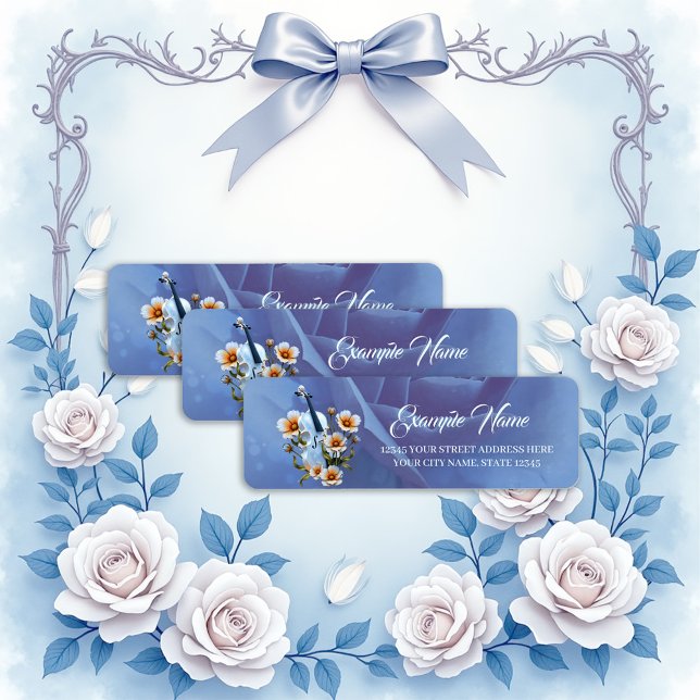 Violon blanc aux fleurs - Musique élégante & Natur (Créateur téléchargé)