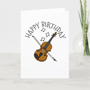 Violon Carte Anniversaire Violoniste Chaîne Musici