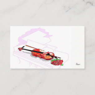 Violon carte de visite dans Piano