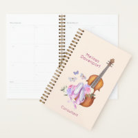 Violon, Chaussons de Ballet, Fleurs et Papillons