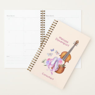 Violon, Chaussures de Ballet, Fleurs et Papillons