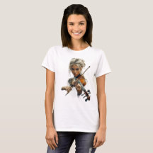 violon féminin t-shirt violon