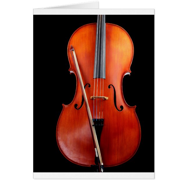 Violoncelle classique sur le noir (Devant)