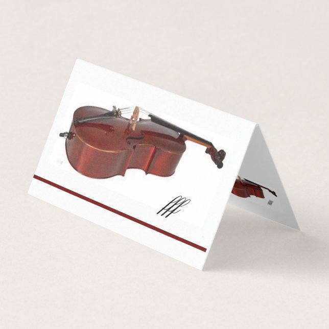 violoncelle de carte de voeux (Front)