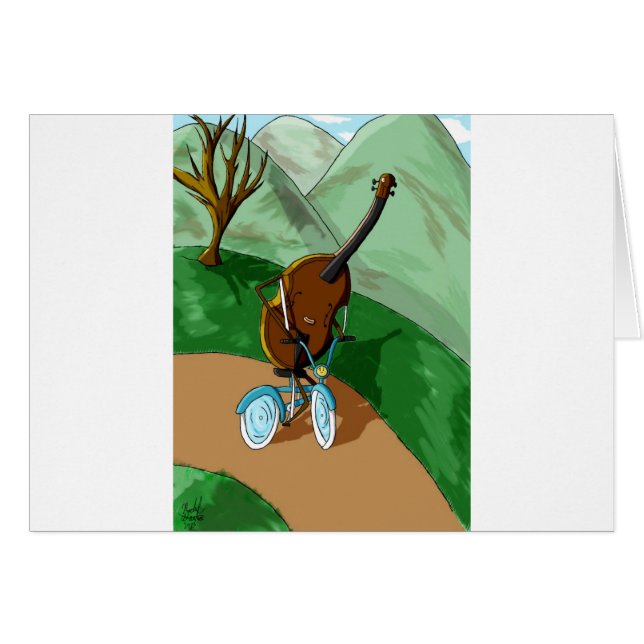 Violoncelle heureux (Devant horizontal)