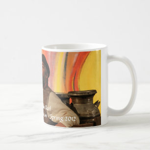 Violoneur fait sur commande sur la tasse de toit