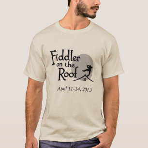 Violoneur sur le T-shirt de toit