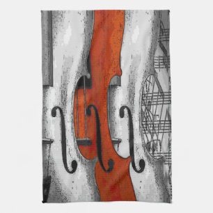 Violons américain MoJo serviette de cuisine