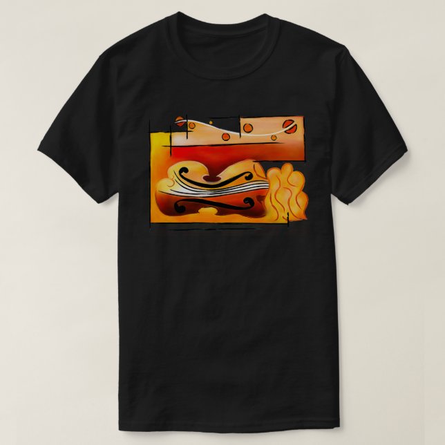 Vioselinna violin backed beauty T-Shirt (Design Front)