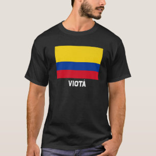 Viota Colombia Flag Emblem Escudo Bandera Crest T-Shirt
