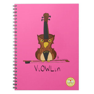 ViOWLin Chouette violon Carnet de musique