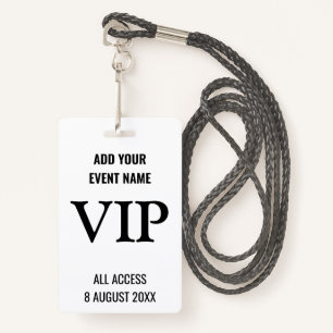 VIP Access l Backstage Pass Music Festival White Badge