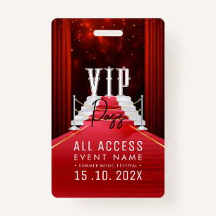 VIP All Access Event Badge