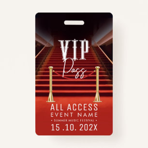 VIP All Access Event Badge