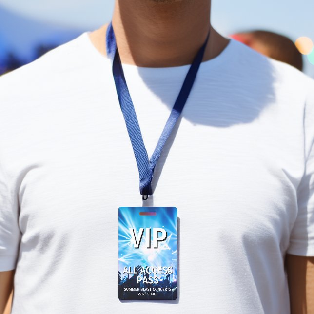 VIP All Access Pass Concert Event Badge (VIP All Access Pass Concert Event Badge)