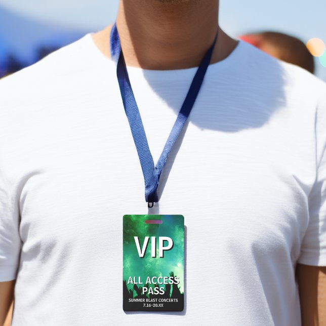 VIP All Access Pass Concert Event Badge (VIP All Access Pass Concert Event Badge)