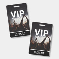 VIP All Access Pass Concert Event Personalized