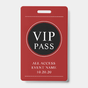 VIP All Access Red Badge