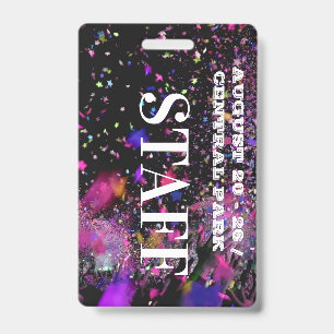 VIP All Access Staff Employee Concert Club Party  Badge