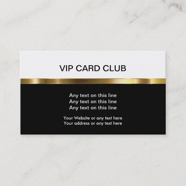 VIP Business Cards (Front)