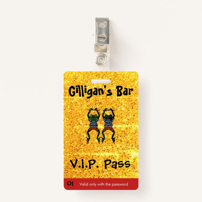 VIP Client Badge (Front with Clip)