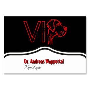 VIP Doggen Tischkarten Table Number